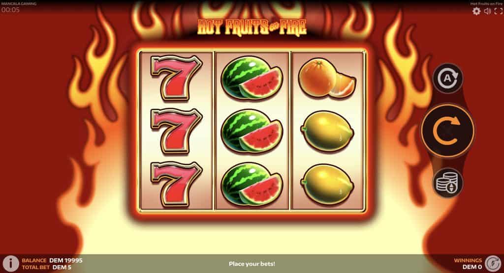 Hot Fruits on Fire