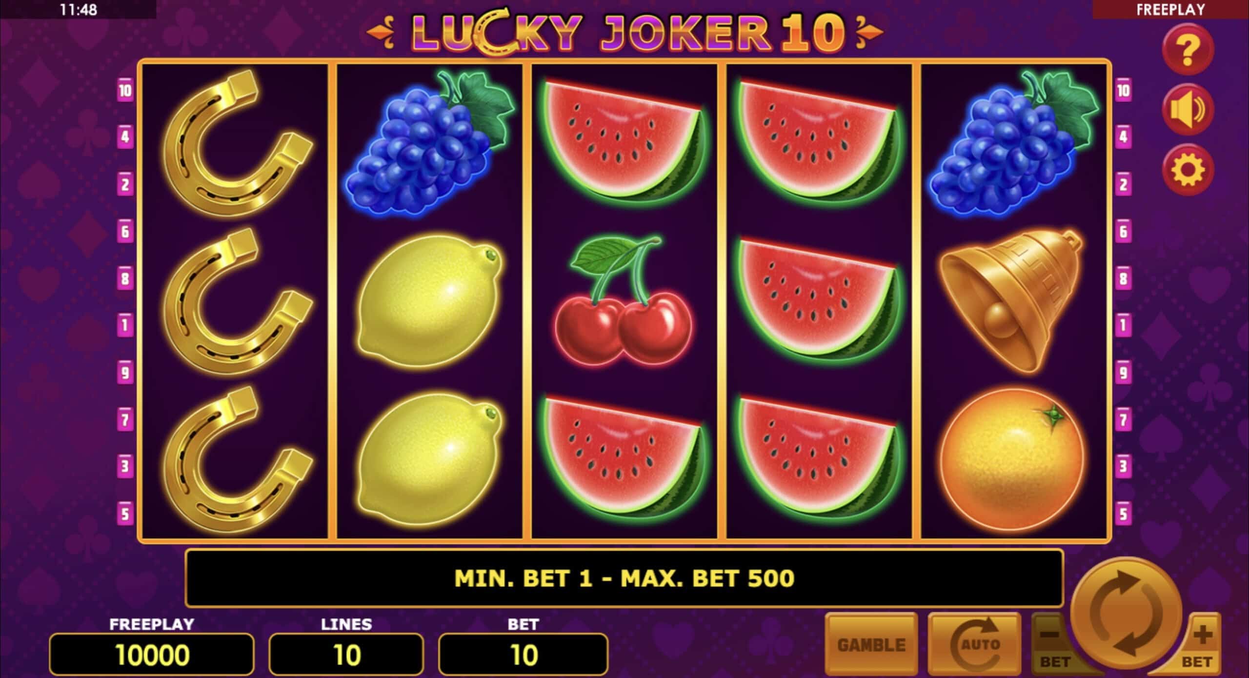 Lucky Joker 10 demo