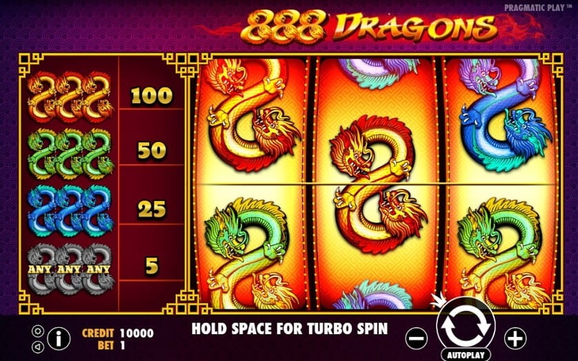 Igrajte besplatno 888 Dragons