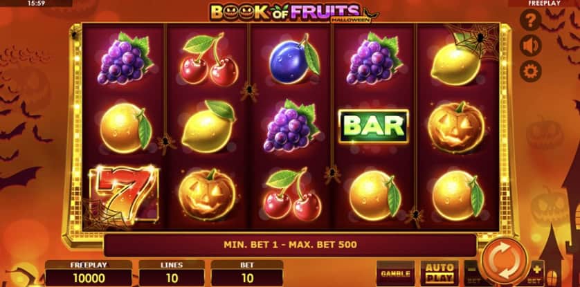 Igrajte besplatno Book of Fruits Halloween