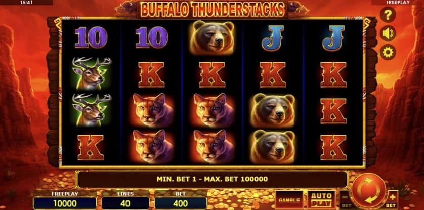 Igrajte besplatno Buffalo Thunderstacks