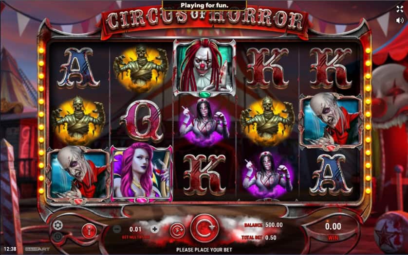 Igrajte besplatno Circus of Horror