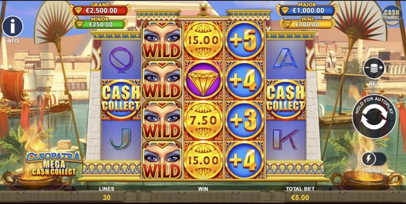 Igrajte besplatno Cleopatra: Mega Cash Collect