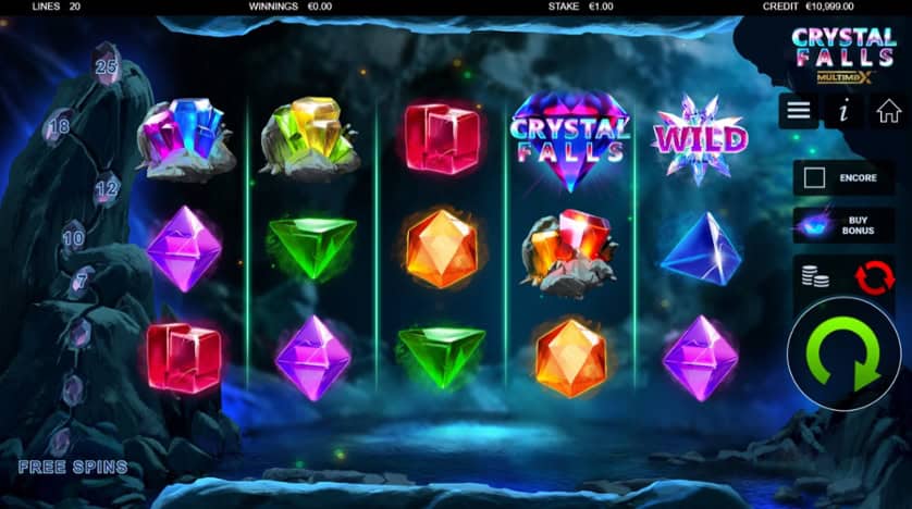 Igrajte besplatno Crystal Falls Multimax