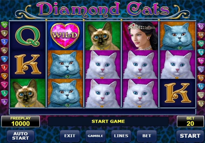 Igrajte besplatno Diamond Cats