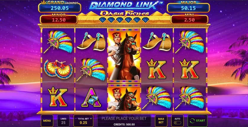 Igrajte besplatno Diamond Link Oasis Riches