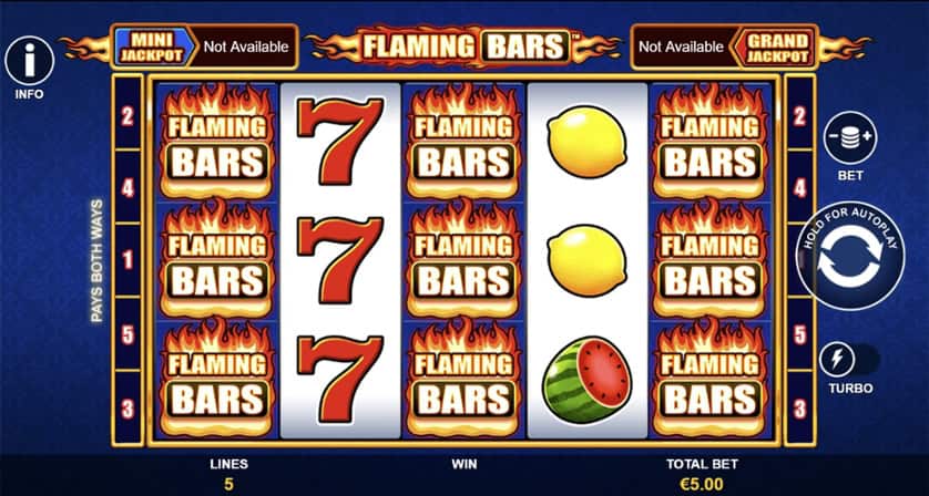 Igrajte besplatno Flaming Bars