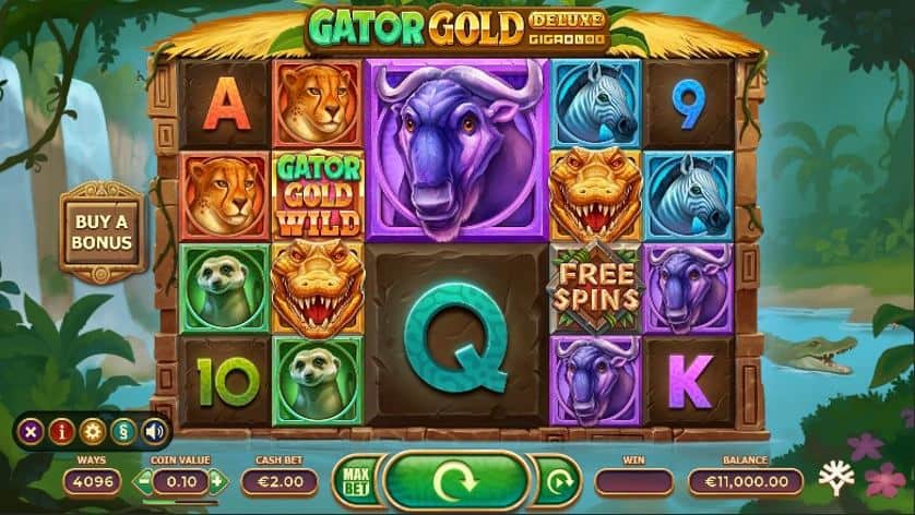 Igrajte besplatno Gator Gold Gigablox Deluxe