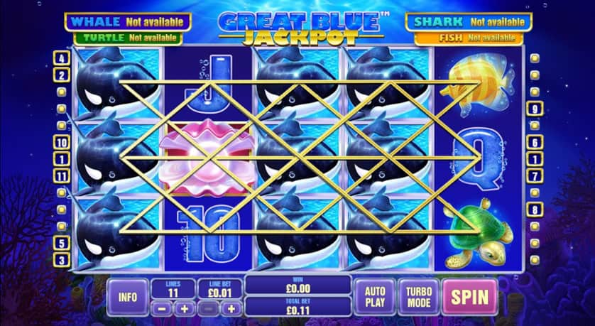 Igrajte besplatno Great Blue Jackpot