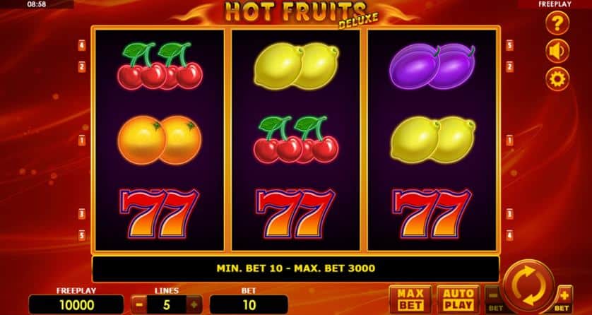 Igrajte besplatno Hot Fruits Deluxe