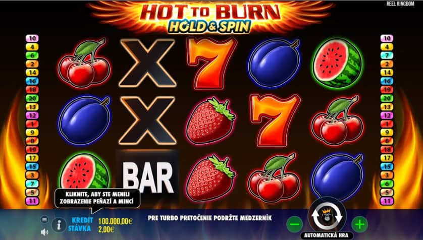 Igrajte besplatno Hot to Burn Hold and Spin