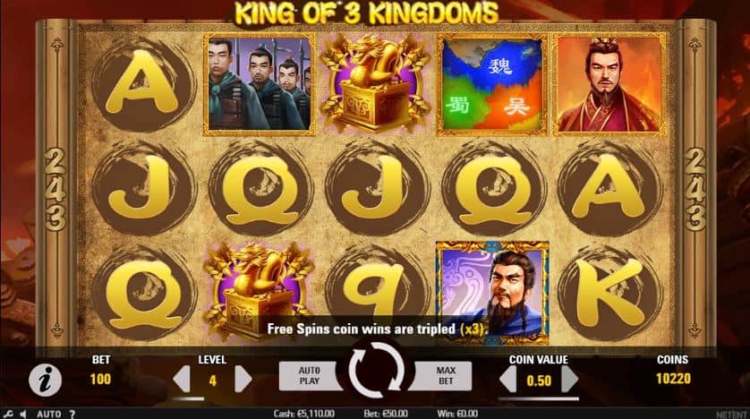 Igrajte besplatno King of 3 Kingdoms