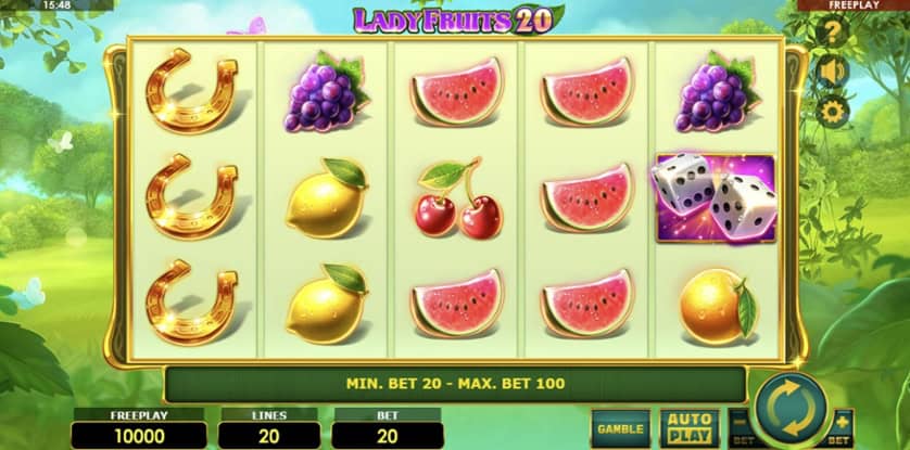 Igrajte besplatno Lady Fruits 20