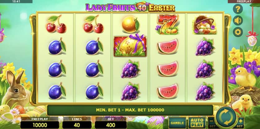 Igrajte besplatno Lady Fruits 40 Easter