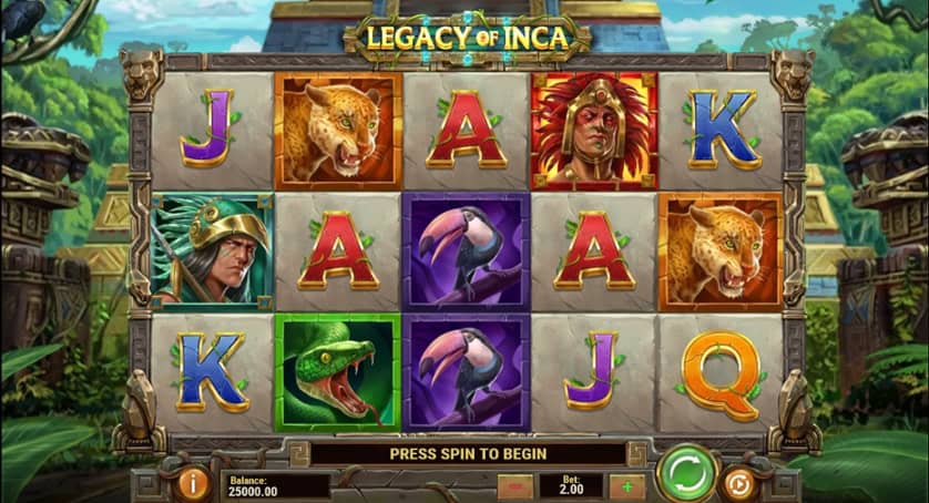 Igrajte besplatno Legacy of Inca