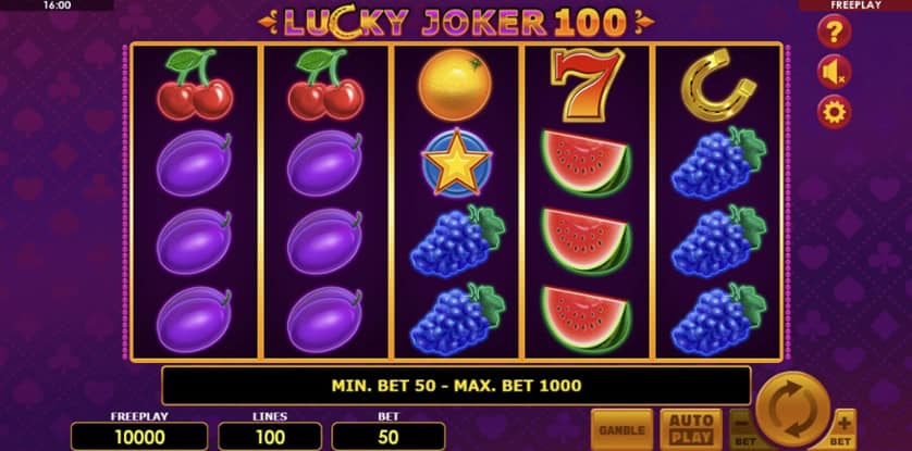 Igrajte besplatno Lucky Joker 100