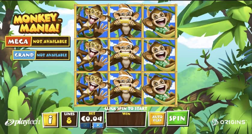 Igrajte besplatno Monkey Mania