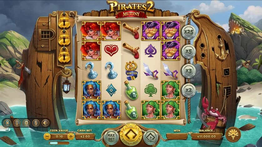 Igrajte besplatno Pirates 2 Mutiny