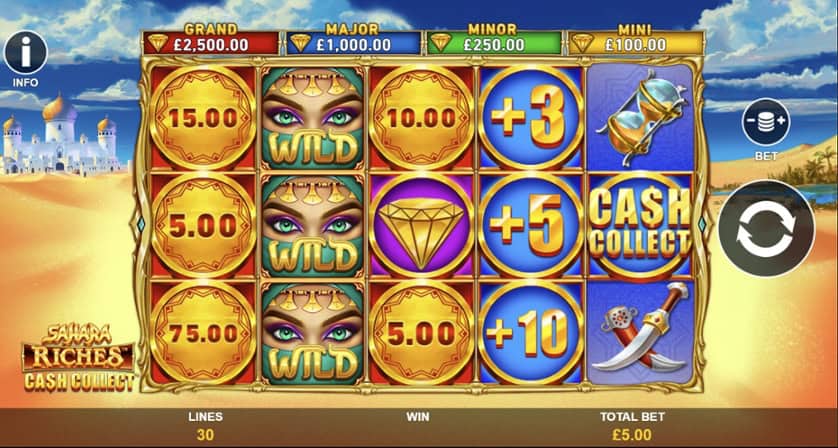 Igrajte besplatno Sahara Riches Cash Collect