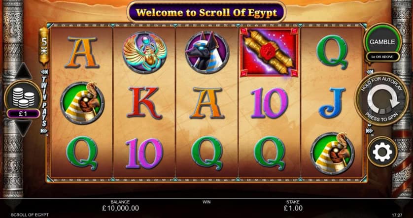 Igrajte besplatno Scroll of Egypt