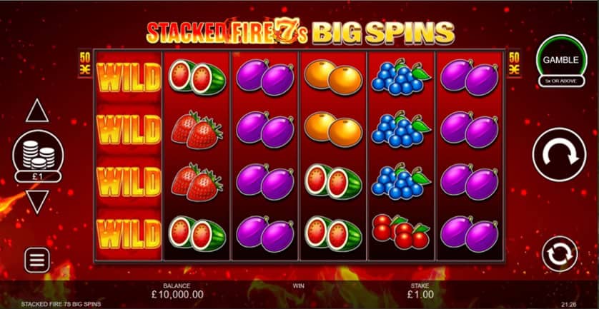 Igrajte besplatno Stacked Fire 7’s Big Spins