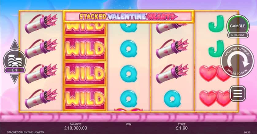 Igrajte besplatno Stacked Valentine Hearts