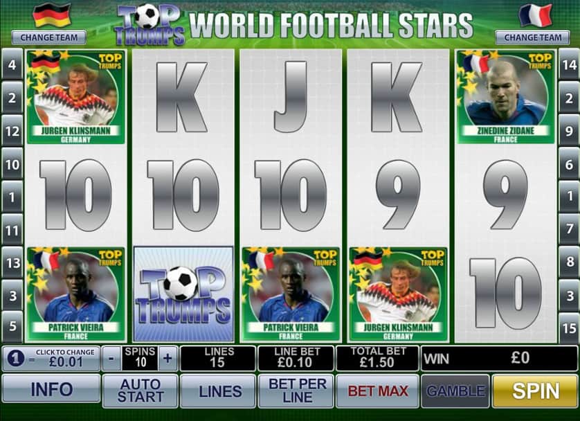 Igrajte besplatno Top Trumps World Football Stars