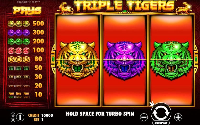 Igrajte besplatno Triple Tigers