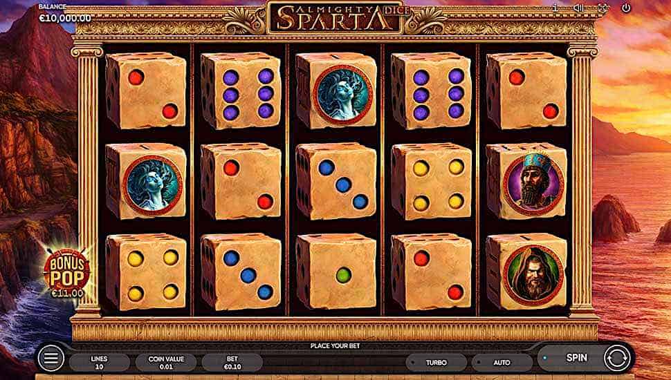 Igrajte besplatno Almighty Sparta Dice