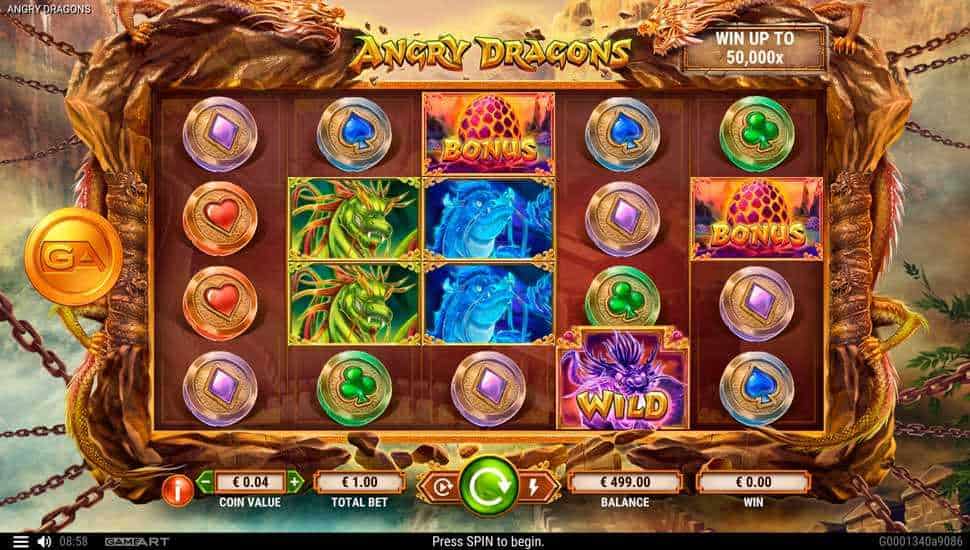 Igrajte besplatno Angry Dragons