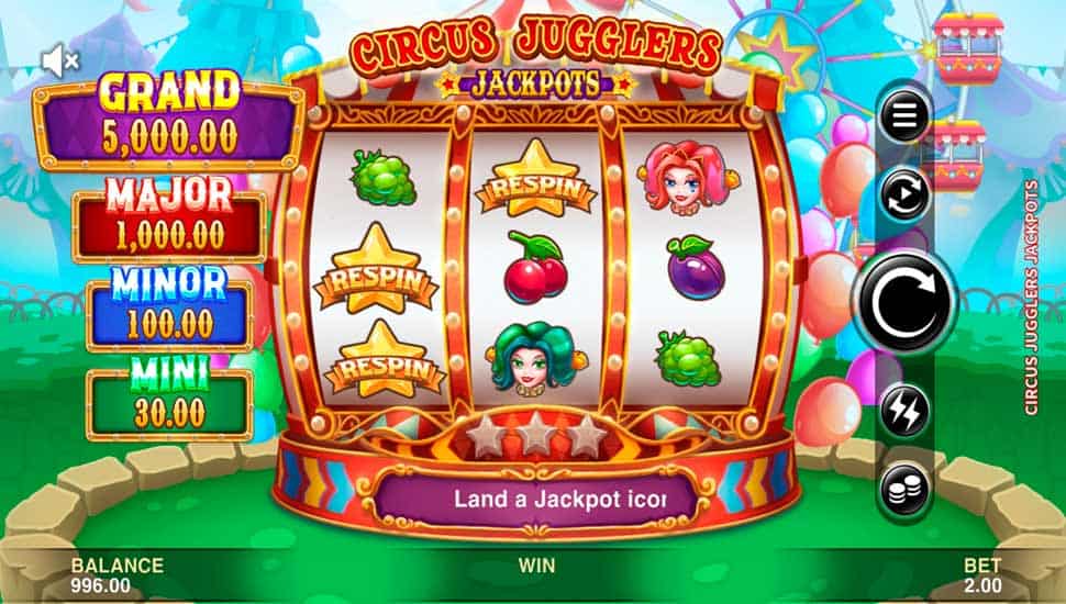 Igrajte besplatno Circus Jugglers Jackpots