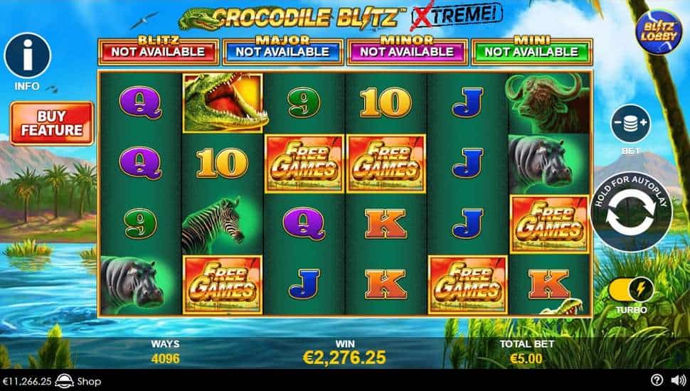 Igrajte besplatno Crocodile Blitz Extreme