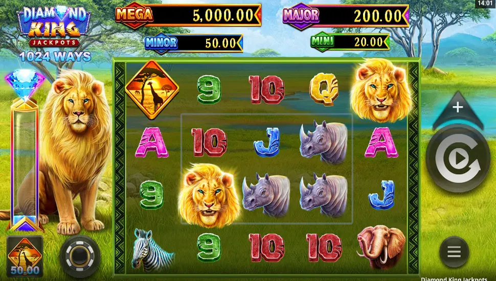 Igrajte besplatno Diamond King Jackpots