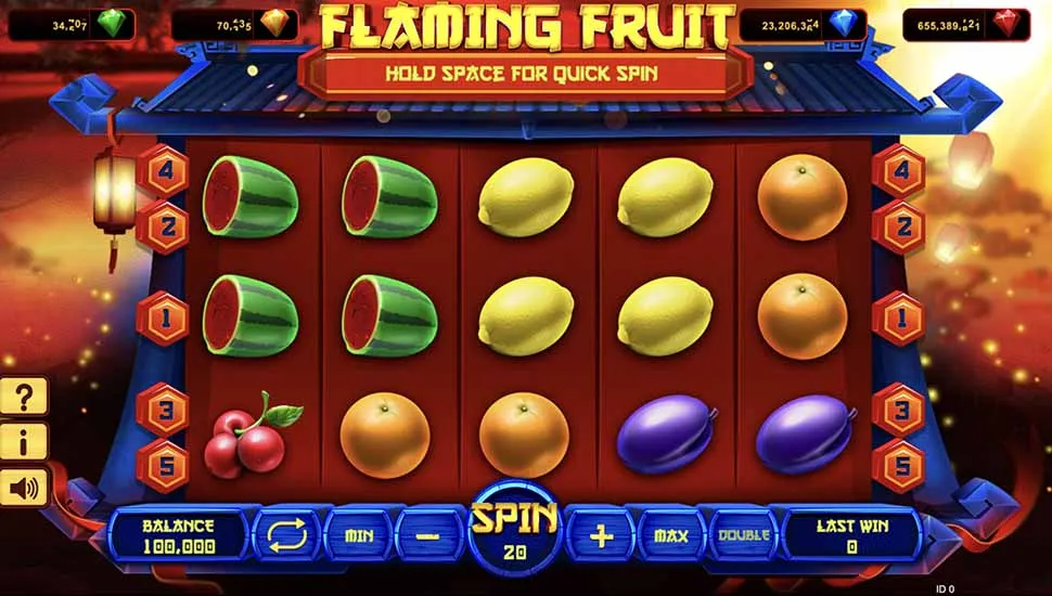 Igrajte besplatno Flaming Fruit