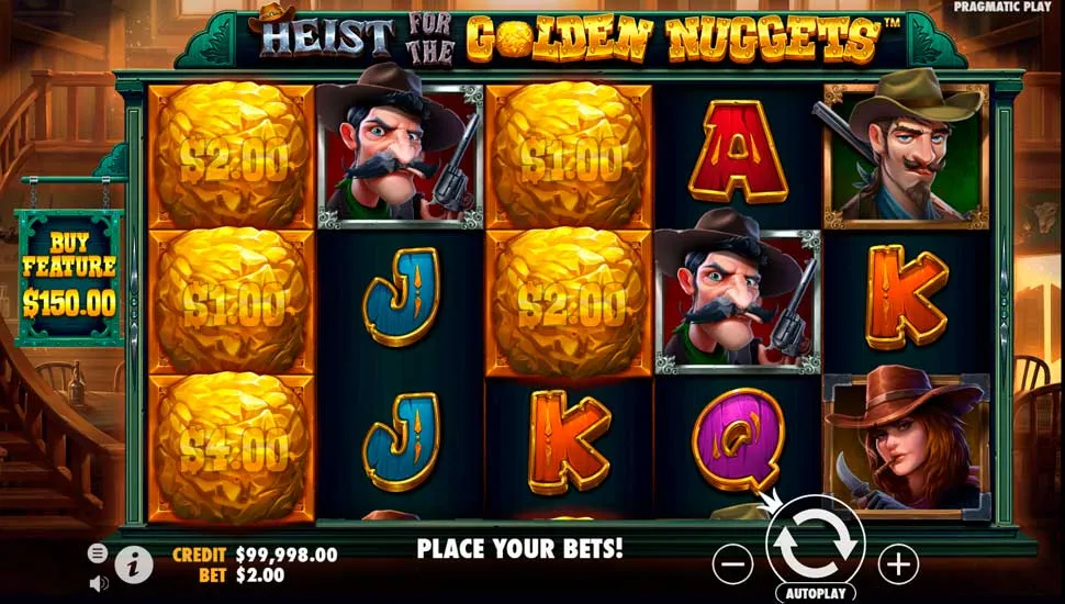 Igrajte besplatno Heist for the Golden Nuggets