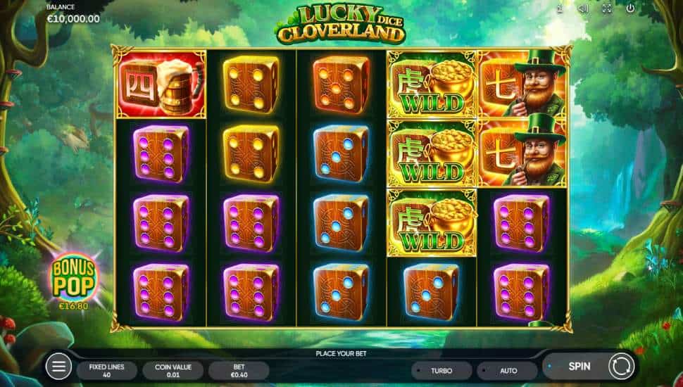 Igrajte besplatno Lucky Cloverland Dice