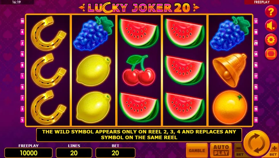 Igrajte besplatno Lucky Joker 20