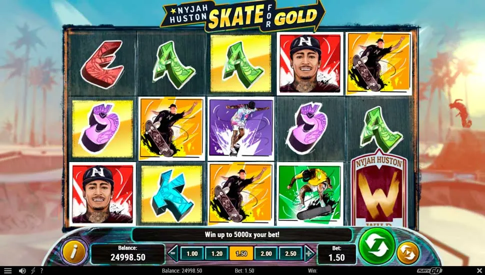 Igrajte besplatno Nyjah Huston – Skate for Gold