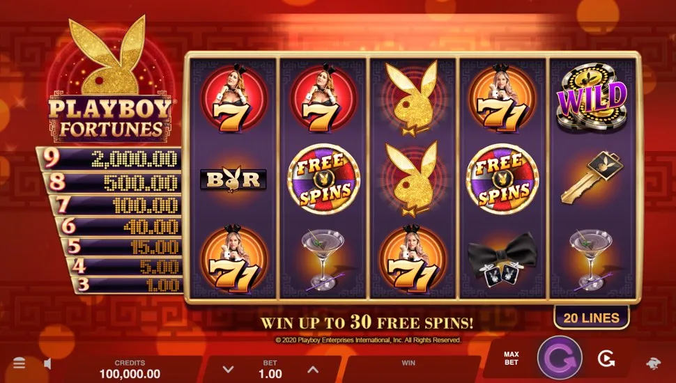 Igrajte besplatno Playboy Fortunes