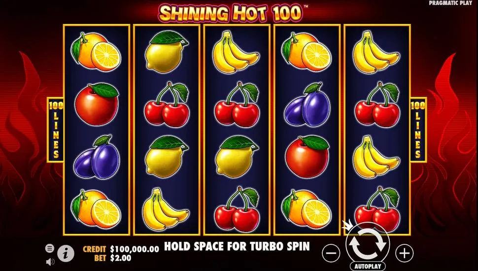 Igrajte besplatno Shining Hot 100