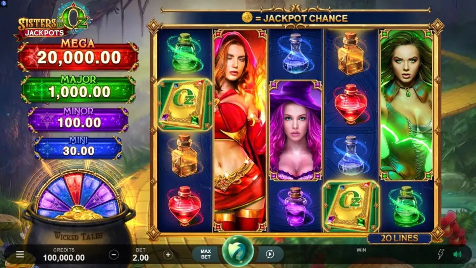 Igrajte besplatno Sisters of Oz Jackpots