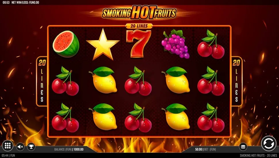 Igrajte besplatno Smoking Hot Fruits 20 Lines