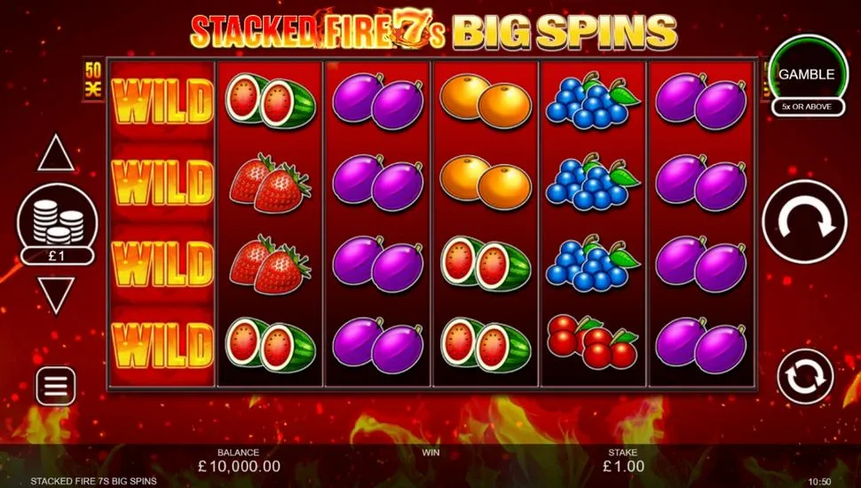 Igrajte besplatno Stacked Fire 7s Big Spins