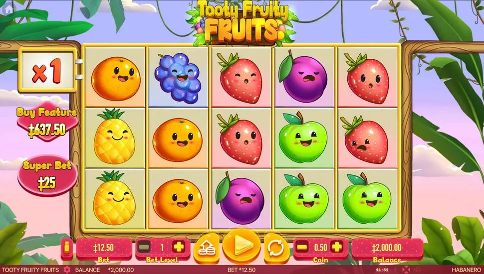 Igrajte besplatno Tooty Fruity Fruits