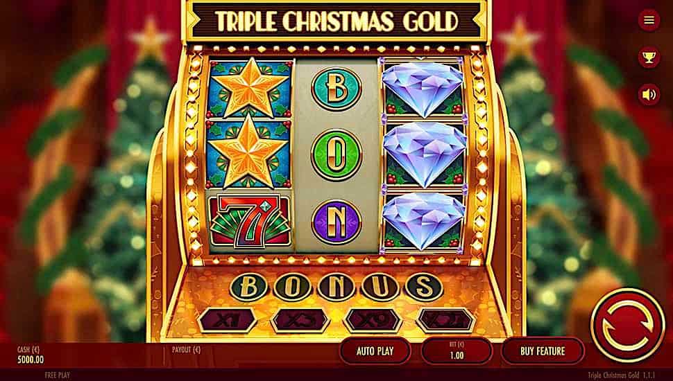 Igrajte besplatno Triple Christmas Gold