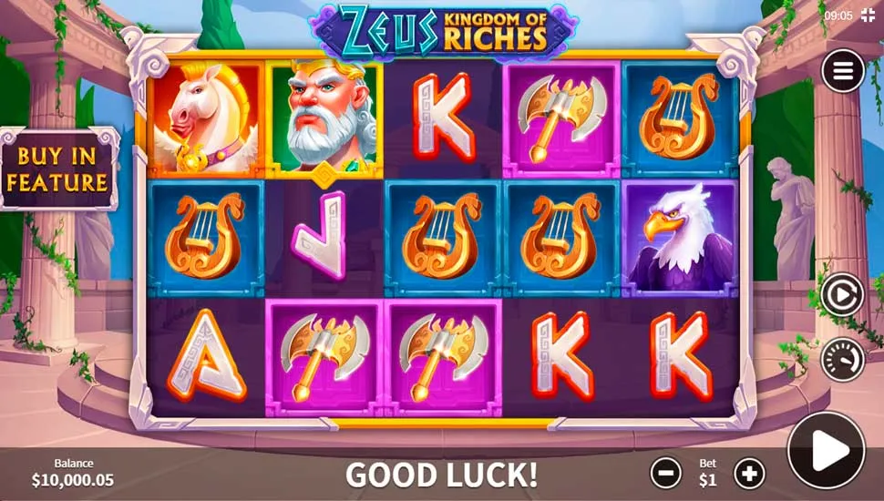 Igrajte besplatno Zeus Kingdom of Riches