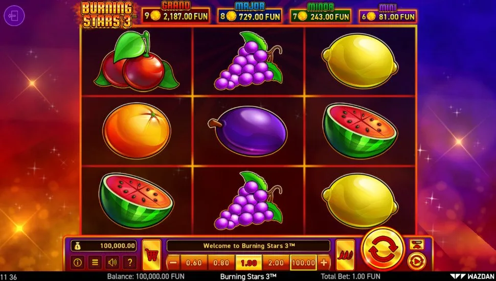 Igrajte besplatno Burning Stars 3 Hold the Jackpot