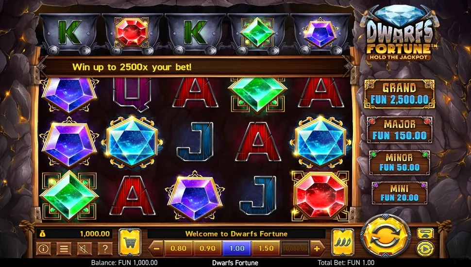 Igrajte besplatno Dwarfs Fortune Hold the Jackpot