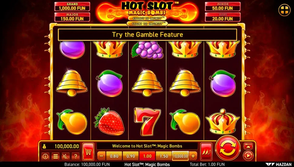 Igrajte besplatno Hot Slot Magic Bombs