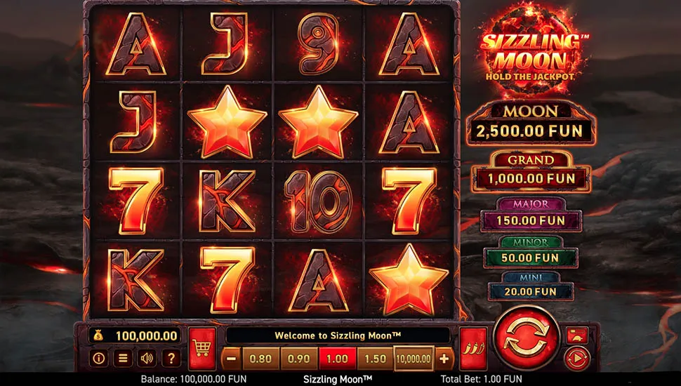 Igrajte besplatno Sizzling Moon Hold the Jackpot